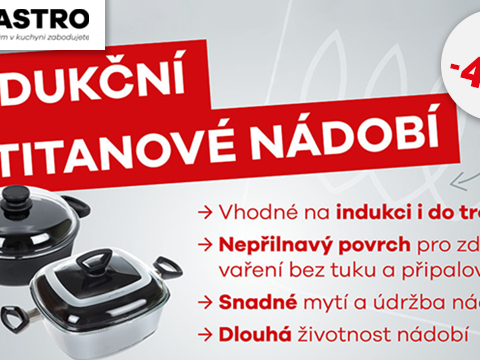 Zgastro.cz Až -40 % na titanové nádobí.