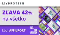 Myprotein CZ/SK/HU/AT -42 % na všetko.