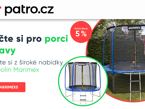 Patro.cz -5 % na trampolíny Marimex