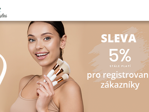 Glorystyles.cz -5 % pro registrované zákazníky