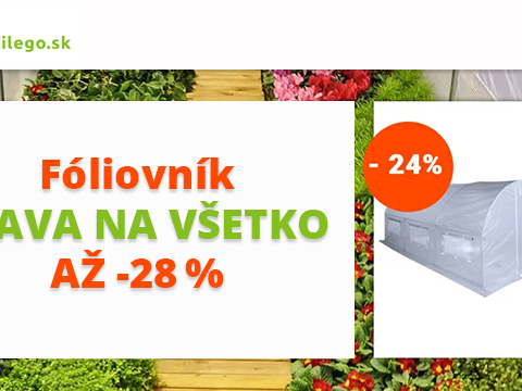 Dilego.sk Až -28 % na fóliovníky