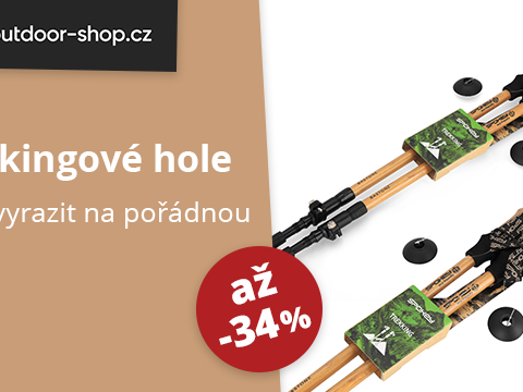 Outdoor-Shop.cz Až -34 % na trekingové hole