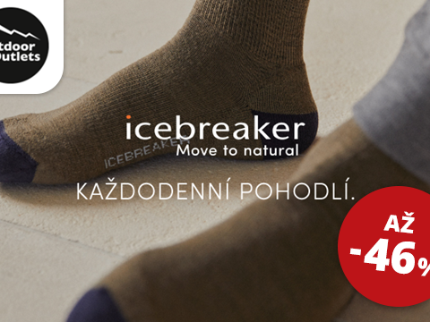 Outdooroutlets.cz Až -46 % na ponožky Icebreaker