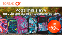 Topgal.cz Až -59 % na batohy a pouzdra.