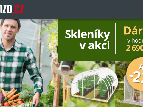 Penzo.cz Až -22 % na skleníky + dárek zdarma