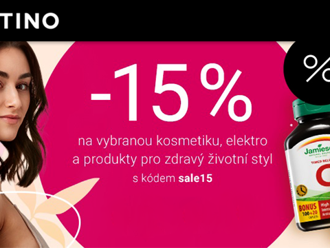 Notino.cz -15 % na vybranou kosmetiku