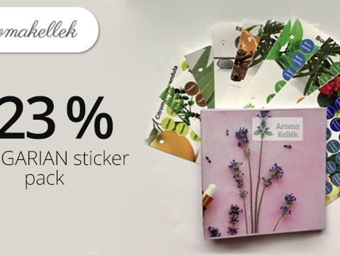 Aromakellek.hu -23 % a sticker pack