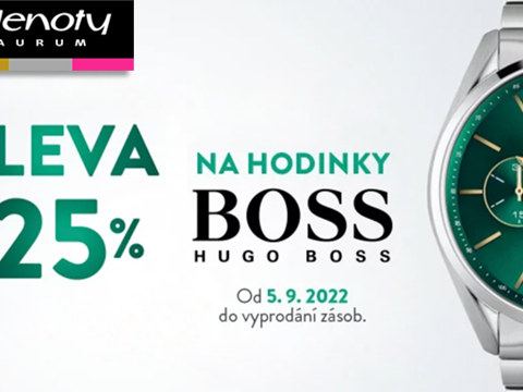 Klenotyaurum.cz -25 % na hodinky Hugo Boss