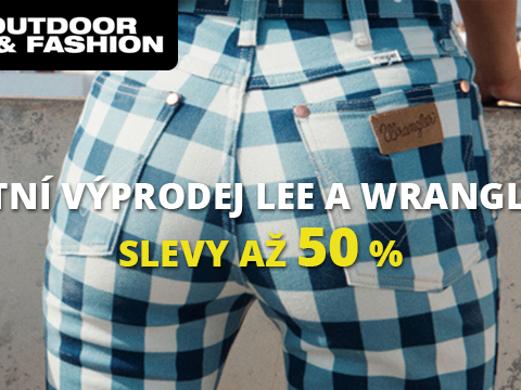 Outdoor-Fashion.cz Až -50 % na Lee