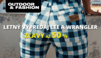 Outdoor-Fashion.sk Až -50 % na pánske Lee a Wrangler