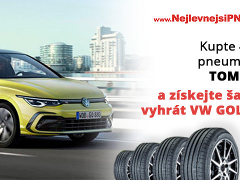 NejlevnejsiPneu.cz Vyhrajte VW Golf 8