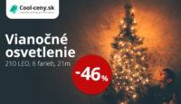 Cool-ceny.sk -46 % na vianočné osvetlenie