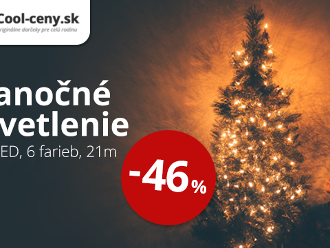 Cool-ceny.sk -46 % na vianočné osvetlenie