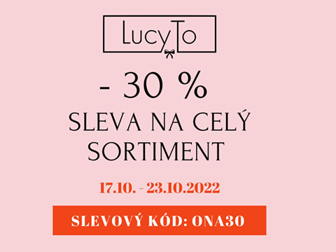 LucyTo.cz Extra -30 % na vše