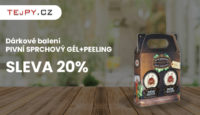 TEJPY.cz Sleva 20% - Dárkové balení PIVNÍ SPRCHOVÝ GÉL+PEELING