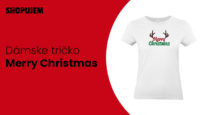 Shopujem.sk Dámské tričko - Merry Christmas