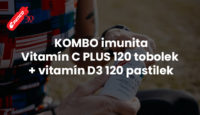 Penco.cz KOMBO imunita Vitamín C PLUS 120 tobolek + vitamín D3 120 pastilek