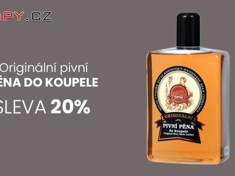 TEJPY.cz Sleva 20% na originální pivní pěnu do koupele