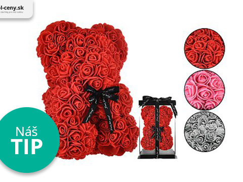Cool-ceny.sk Rose Bear - Medvídek s růží 25 cm