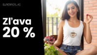 SuperPotlač.sk Sleva 20 % na dámské tílko - káva se srdíčkem