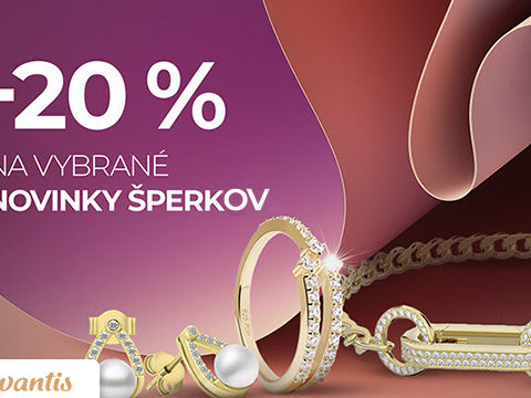 Vivantis.sk Sleva 20 % na vybrané novinky šperků
