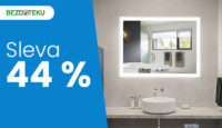 Bezdoteku.cz Sleva 44 % na nemlžící LED koupelnové zrcadlo