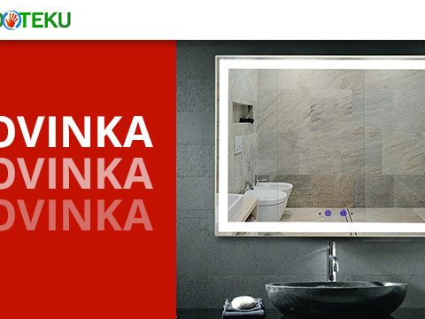 Bezdoteku.cz Sleva 44% na nemlžící koupelnové zrcadlo s LED osvětlením