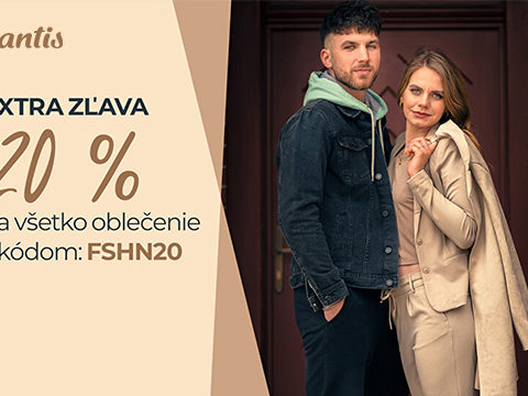 Vivantis.sk Extra zľava 20 % na všetko oblečenie