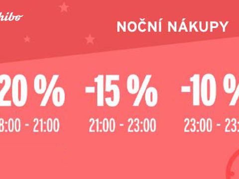 Tchibo.cz - bonus/cashback Sleva až 20 % - Noční nákupy