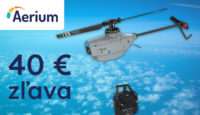 Aerium.sk 40 € zľava na RC vrtuľník AERIUM C127 GPS 720P sivý