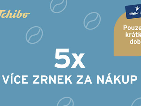 Tchibo.cz - bonus/cashback 5x více zrnek za nákup
