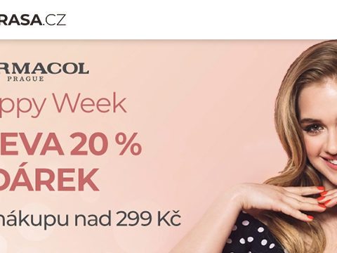 Krasa.cz Při nákupu kosmetiky Dermacol nad 299 Kč získáte 20% slevu a dárek.
