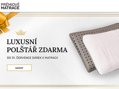 Premiove-matrace.cz Získejte luxusní polštář ZDARMA ke každé objednávce matrací