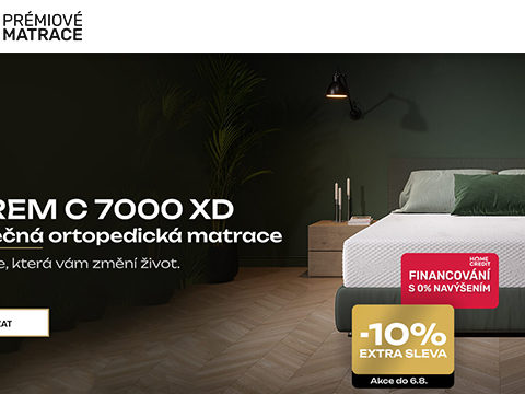 Premiove-matrace.cz Využij extra 10% slevu na vybrané matrace