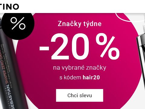 Notino.cz Sleva 20 % na vybrané značky týdne