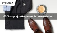 Stevula.sk -15 % na prvý nákup za zápis do newslettera
