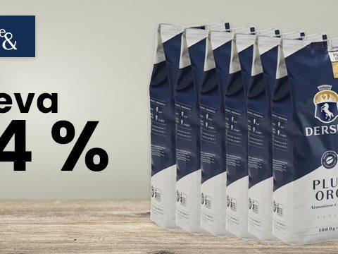 Decaffe.cz Sleva 14 % na zrnkovou kávu Dersut Plus ORO 6x1 kg