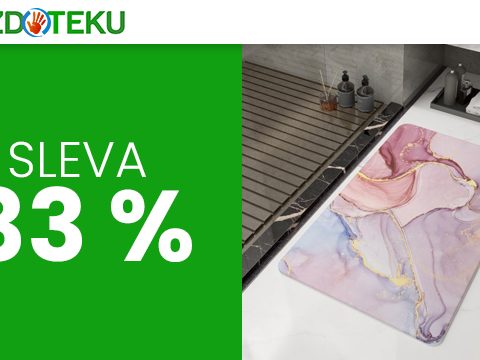 Bezdoteku.cz Sleva 33 % na křemelinovou předložku do koupelny