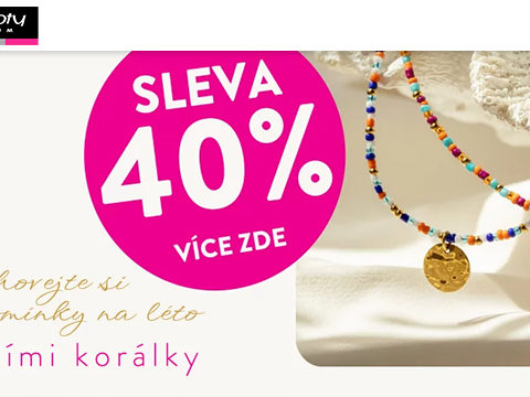 Klenotyaurum.cz Sleva 40 % na korálky