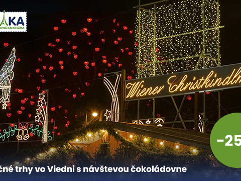 Cestovnakancelariadaka.sk Zľava 25 % na vianočné trhy vo Viedni s návštevou čokoládovne